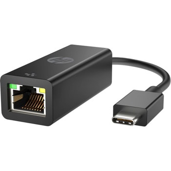 Мрежови адаптер, HP G2 4Z534AA, от USB Type C(м) към 1x 10/100/1000 RJ45(ж), черен | JAR Computers HP USB-C to RJ45 Adapter G2 4Z534AA