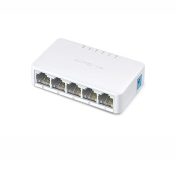 Суич Mercusys MS105, 100Mbps, 5-Port 10/100Mbps Ethernet ports | JAR Computers Mercusys MS105