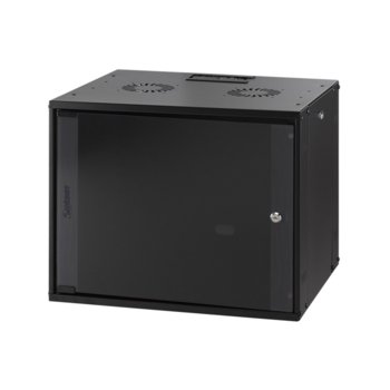 Комуникационен шкаф Mirsan MR.WTC12U45.01, 19", 12U, 540 x 570 x 450 мм, за монтаж на стена, черен | JAR Computers Mirsan MR.WTC12U45.01