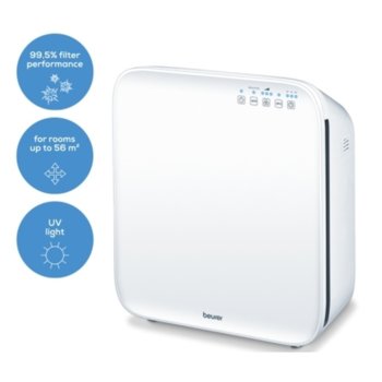 Пречиствател на въздух Beurer LR 310 Air purifier, 50W, за помещения до 56 м2, EPA филтър, бял | JAR Computers Beurer LR 310 Air purifier