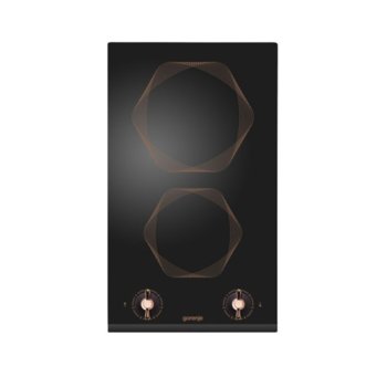 Стъклокерамичен плот за вграждане Gorenje EC 310 INB, 2900 W, 2 нагревателни зони, индикатор за остатъчна топлина, механично управление, черен | JAR Computers GORENJE EC 310 INB