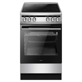 Готварска печка Amica SS 15 ECS, електрическа, клас A, 4 нагревателни зони, 68 л. капацитет на фурната, инокс | JAR Computers Готварска печка AMICA SS 15 ECS