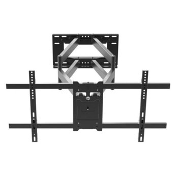 Стойка за телевизор AxRed LONGUS XXL (11265), за стена, за екрани от 37 до 80", VESA до 800x400, до 50kg, регулируема, черна | JAR Computers AxRed LONGUS XXL 11265