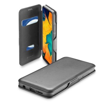 Калъф за Samsung Galaxy A40, синтетична кожа, Cellularline Book Clutch, черен | JAR Computers Калъф Book Clutch за Samsung Galaxy A40