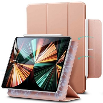 Калъф за таблет ESR Rebound Magnetic Case за Apple iPad Pro 12.9 M1 (2021), Pro 12.9 (2020/2018), с поставка, розов | JAR Computers ESR Rebound Magnetic Case ESR348RS