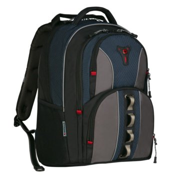 Раница за лаптоп Wenger COBALT, до 16"(40.64cm), черен/сив/син | JAR Computers Раница за лаптоп Wenger COBALT