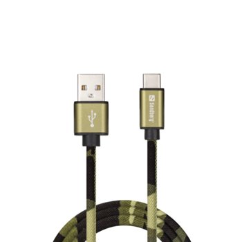 Sandberg USB-C Green Camouflage 1m