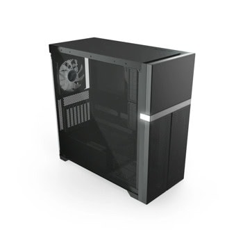 Кутия Valkyrie VK-02 Lite, ATX/microATX/Mini-ITX, 2x USB 3.0, с прозорец, черна, без захранване | JAR Computers Valkyrie VK-02 Lite Black VK-CASE02LITE