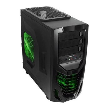 ATX, RAIDMAX Cobra, черна, USB3.0, без захранване