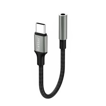 Преходник Earldom ET-OT77, от USB-C(м) към Jack 3.5mm(ж), черен | JAR Computers Преходник Earldom ET-OT77
