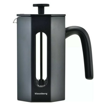 Френска преса за кафе Klausberg KB 7677, 0.6 литра, неръждаема стомана, черна | JAR Computers Френска преса за кафе Klausberg KB 7677