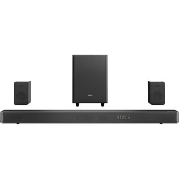 Soundbar система Hisense AX5125H, 5.1.2, Bluetooth, USB, Optical, HDMI, Jack 3.5mm, Dolby Atmos, Dolby TrueHD, DTS-HD Master, 500W RMS (6x 40W + 200W + 2x 30W) | JAR Computers Hisense AX5125H