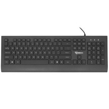 Клавиатура SBOX K-33 Black, черна, USB | JAR Computers SBOX K-33 Black