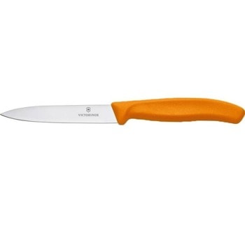 Нож за белене Victorinox Swiss Classic, 10 см, гладко острие, оранжев | JAR Computers Victorinox Swiss Classic 6.7706.L119