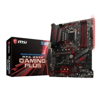 Дънна платка MSI MPG Z390 GAMING PLUS, Z390, LGA1151, DDR4, PCI-Е (HDMI&DVI)(CF), 6x SATA 6Gb/s, 2x M.2 slot, 1x USB 3.1 (Gen 2, Type-A), ATX | JAR Computers MSI MPG Z390 GAMING PLUS