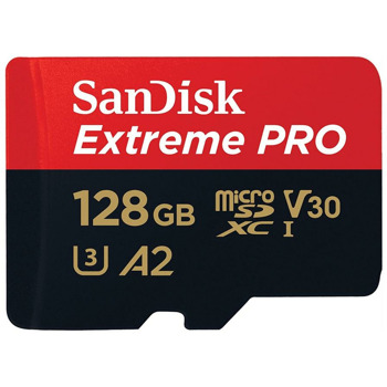 SanDisk 128G microSDXC Extreme Pro + SD Adapter