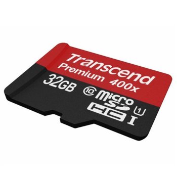 Transcend 32GB micro SDHC UHS-I adapter, Class 10