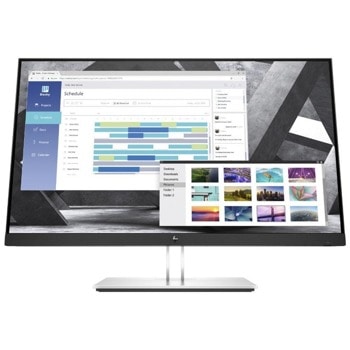 Монитор HP EliteDisplay E27q G4 (9VG82AA), 27" (68.58 cm) IPS LED, QHD, 5ms, 1000:1, 250 cd/m2, HDMI, DisplayPort, D-SUB, 4x USB image