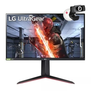 Монитор LG 27GN650-B с подарък камера CyberTrack H4 FHD, 27" (68.58 cm) IPS панел, 144Hz, Full HD, 1ms (GtG), 1000:1, 350 cd/m2, DisplayPort, HDMI | JAR Computers LG 27GN650-B с подарък камера CyberTrack H4 FHD
