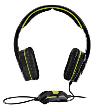 Слушалки Modecom Volcano MC-829 Alien, микрофон, гейминг, 20-20kHz, 2.2m кабел, зелени | JAR Computers HEADSET Modecom Volcano MC-829 Alien Green