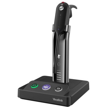 Слушалка Yeаlink WH63, безжична, USB, DECT, микрофон, до 7 часа време на работа, сертифицирана за Microsoft Teams черна | JAR Computers Yeаlink WH63 1308004
