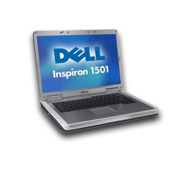 Лаптоп DELL Inspiron 1501N, N627AAXDR12N1024, 15.4" ATi X1150 Turion 64 X2 1.6Ghz 2x512MB 120GB DVDWR Lan 802.11b/g DOS 3Y | JAR Computers DELL Inspiron 1501N