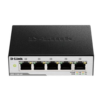 Суич D-Link DGS-1100-05, 1000Mbps, 5x LAN1000 | JAR Computers D-Link 5-Port Gigabit Switch DGS-1100-05/E