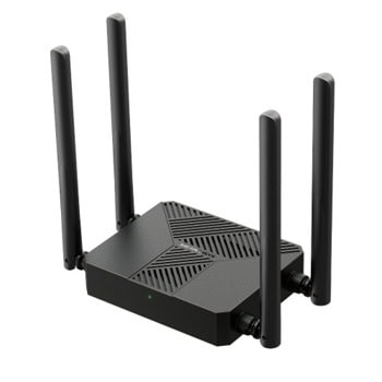 Рутер Mercusys MR62X, 1500Mbps, 2.4GHz (300 Mbps)/5GHz (1201 Mbps), Wireless AX, 2x 10/100/1000Mbps LAN, 1x 10/100/1000Mbps WAN, 4x външни антени | JAR Computers Mercusys MR62X