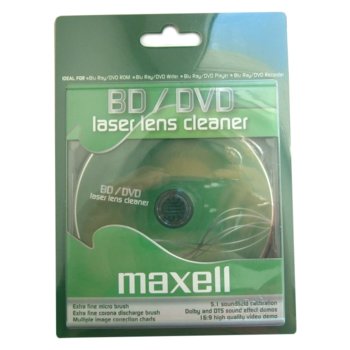 Почистващ комплект MAXELL DVD/Blu-Ray Laser Lens…