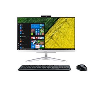 All in One компютър Acer Aspire C22-860, двуядрен Kaby Lake Intel Core i3-7130U 2.7GHz, 21.5" (54.62cm) Full HD дисплей, 8GB DDR4, 1TB HDD, 2x USB 3.1 Gen1, клавиатура и мишка, Wi-Fi/Bluetooth, Free DOS | JAR Computers Acer Aspire C22-860_BAEEX.001