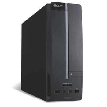 Настолен компютър Acer Aspire XC-105 (DT.SR9EX.004), черен, двуядрен AMD E1-2500 1.4 GHz, 4GB DDR3 RAM, 500GB 7200rpm HDD, DVDRW, клавиатура & мишка, Free DOS, 2г. гаранция | JAR Computers Acer Aspire XC-105 DT.SR9EX.004