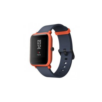 Смарт часовник Xiaomi Amazfit Bip, GPS, Bluetooth 4.0, 1.28" (3.25 cm) дисплей, до 22 часа време за работа, IP68 водозащита, черен-оранжев | JAR Computers Xiaomi Amazfit Bip Smartwatch Orange