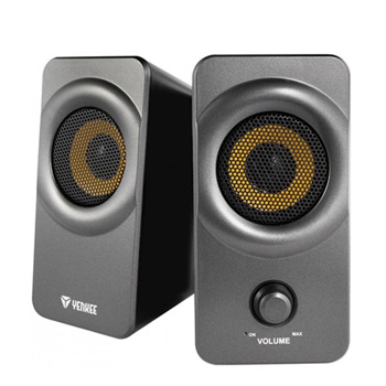 Тонколони Yenkee YSP 2020BK, 2.0, 5W RMS (2.5W + 2.5W), 3.5mm жак, сиви | JAR Computers Тонколони Yenkee YSP 2020BK
