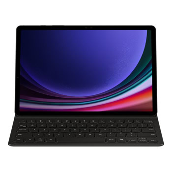 Клавиатура Samsung Book Cover Keyboard Slim (EF-DX720UBEGWW), за Galaxy Tab S9, Galaxy Tab S9 FE, Wireless Keyboard Sharing, AI клавиш, черна | JAR Computers Samsung Book Cover Keyboard Slim Galaxy Tab S9 AI