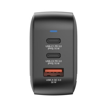 Verbatim Mini GaN Wall Charger 70W 3 Port 32229