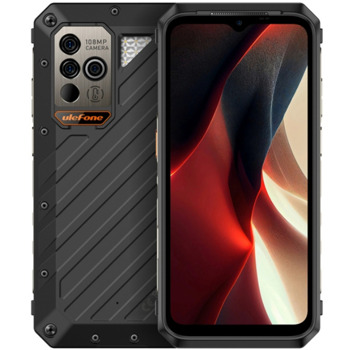 Смартфон Ulefone Power Armor 18 Ultra (черен), поддържа 2 SIM карти, 6.58" (16.71cm) FHD+ 120Hz дисплей, осемядрен Mediatek Dimensity 7050 2x2.6GHz & 6x2.0GHz, 12GB RAM, 512GB Flash памет(+microSD слот), 108 + 5 + 8 + 32 Mpix камери, Android, 409g | JAR Computers Ulefone Power Armor 18 Ultra 12/512GB Black