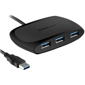 USB Хъб Speedlink 4-Port USB 3.0 SL-140104-BK