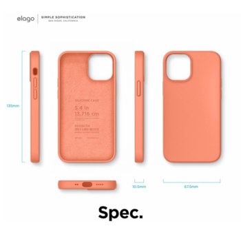 Kалъф Elago за iPhone 12 mini оранжев ES12SC54-OR