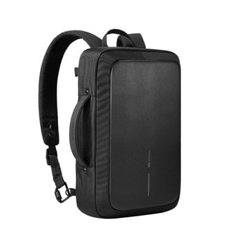 Раница за лаптоп XD Design Bobby Bizz 2.0, до 16" (40.64 cm), RFID защитени джобове, скрити ципове, черна | JAR Computers Раница XD Design Bobby Bizz 2.0 Black P705.921