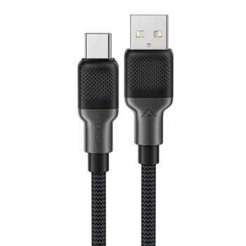 Кабел Acefast C10-04, от USB A(м) към USB C(м), 1.2m, черен | JAR Computers кабел acefast c10-04 черен