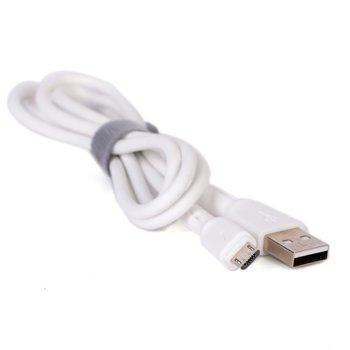 Кабел Royal YOURZ 167/1 0413 White, от USB Type A(м) към Micro USB Type B(м) 1m, бял | JAR Computers Royal YOURZ -167/1 0413 White 21015032