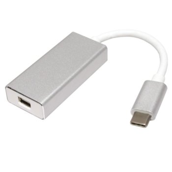 Адаптер Roline 12.03.3225, от USB Type-C(м) към DisplayPort(ж), бял | JAR Computers ROLINE 12.03.3225