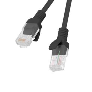 Пач кабел Lanberg PCU6-10CC-0100-BK, U/UTP, cat.6, 1м, черен | JAR Computers Lanberg CAT.6 1m black