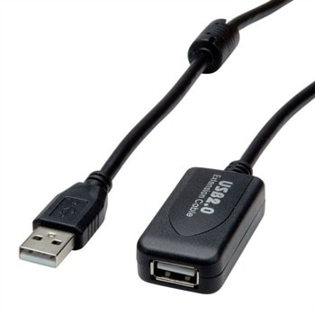 Кабел Roline Value S3115-10, от USB А(м) към USB А(ж), 10m, черен image