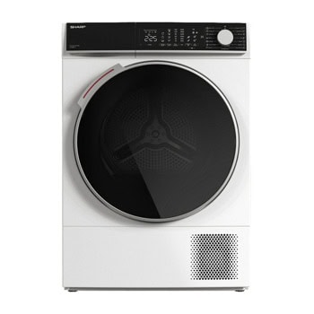 Сушилня Sharp KD-NHL9S9GW4, 9 кг. капацитет, свободностояща, 59.6 см ширина, 15 програми, отложен старт, бяла | JAR Computers Sharp KD-NHL9S9GW4