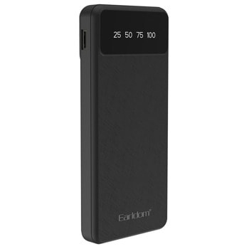 Външна батерия/power bank/ Earldom ET-PB46, 10000mAh, черна, от вграден 1x USB кабел към вградени Micro USB, Lightning и Type-C кабели | JAR Computers Earldom ET-PB46 87060