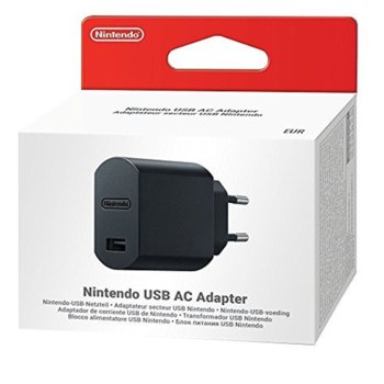 Мрежово зарядно устройство Nintendo USB AC Adapter, от контакт към 1x USB Type-A(ж), за Nintendo SNES / Mini SNES, черно image