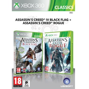 Игра за конзола Assassins Creed IV Black Flag + Assassins Creed Rogue, за XBOX 360 | JAR Computers Assassin Creed BF and Rogue