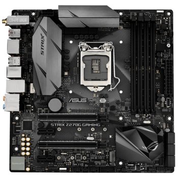 Дънна платка Asus Republic Of Gamers STRIX Z270G GAMING, Z270, LGA 1151, DDR4, 2x PCI-E 3.0(DP/HDMI)(2Way SLI/CFX), 6x SATA 6Gb/s, 4x USB 3.0, 2x USB 3.1 Type A + C, 2x M.2 Sockets, mATX | JAR Computers Asus Republic Of Gamers STRIX Z270G GAMING