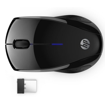 Мишка HP Silent 220 (391R4AA), оптична (1600 dpi), безжична, USB, черна image